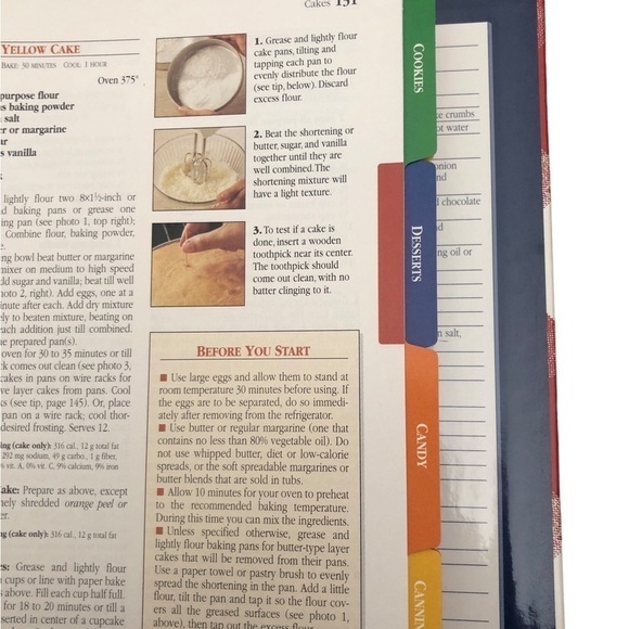 Better Homes and Gardens The New Cookbook 1996 Spiral Bound Hardcover Recipe Tab - Picture 5 of 7
